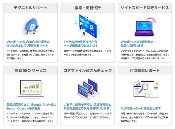 サーバー・ドメイン費込！ホームページの保守・管理します
