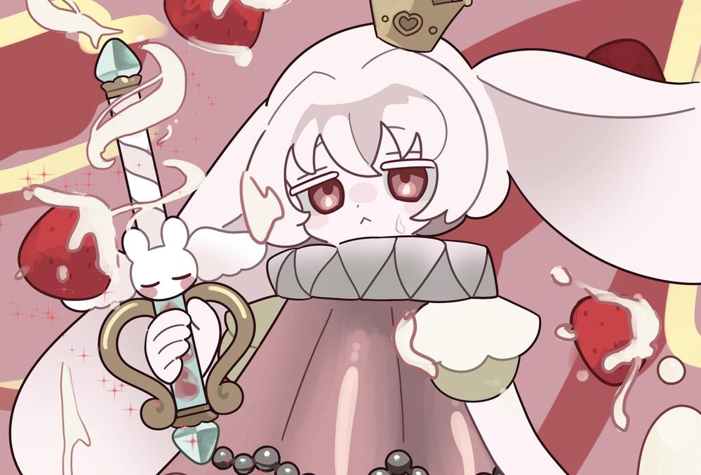 かわいい女の子やマスコットを中心としたキャラクターのイラストを描きます