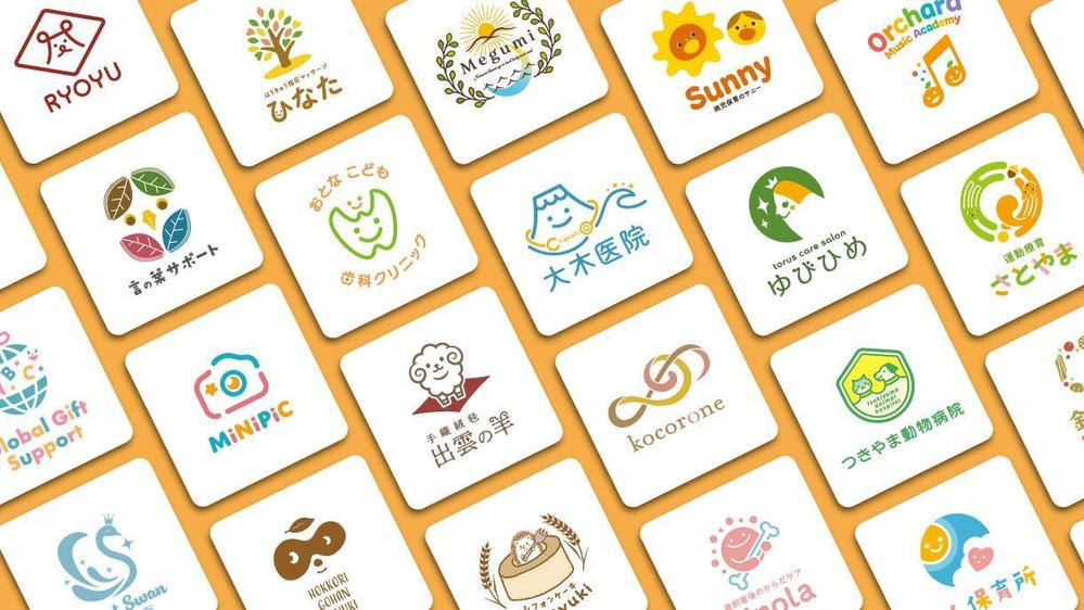 【子ども＆女性向け事業に特化】温かく安心できる事業イメージが伝わるロゴをお作りします