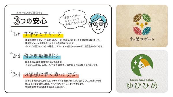 【子ども＆女性向け事業に特化】温かく安心できる事業イメージが伝わるロゴをお作りします