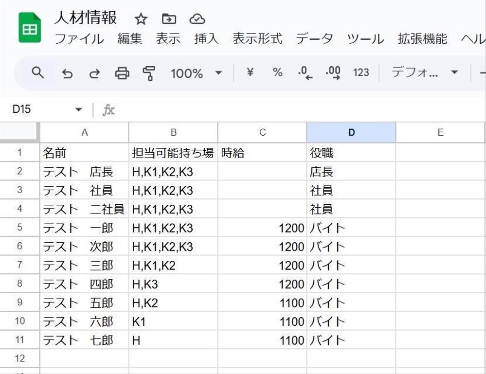 AIを活用することで自動で業務に最適なシフト表を作成します