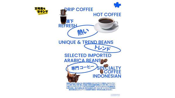 インターナショナルコーヒーの販促ポスターを制作しました。ます
