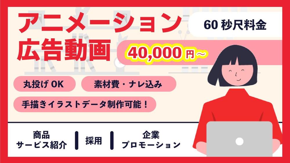 【丸投げOK】訴求力アップ！キャラクターアニメーション広告動画を制作します