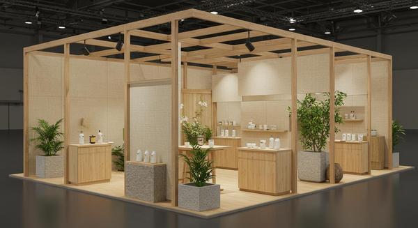 【最短1日納品/フォトリアル】展示会ブースのCGパース制作をします