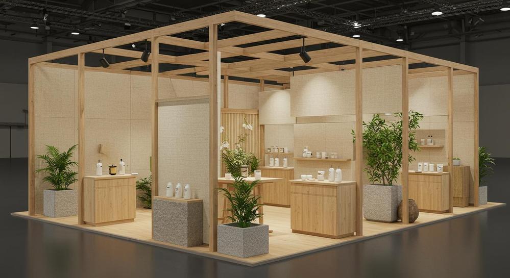 【最短1日納品/フォトリアル】展示会ブースのCGパース制作をします