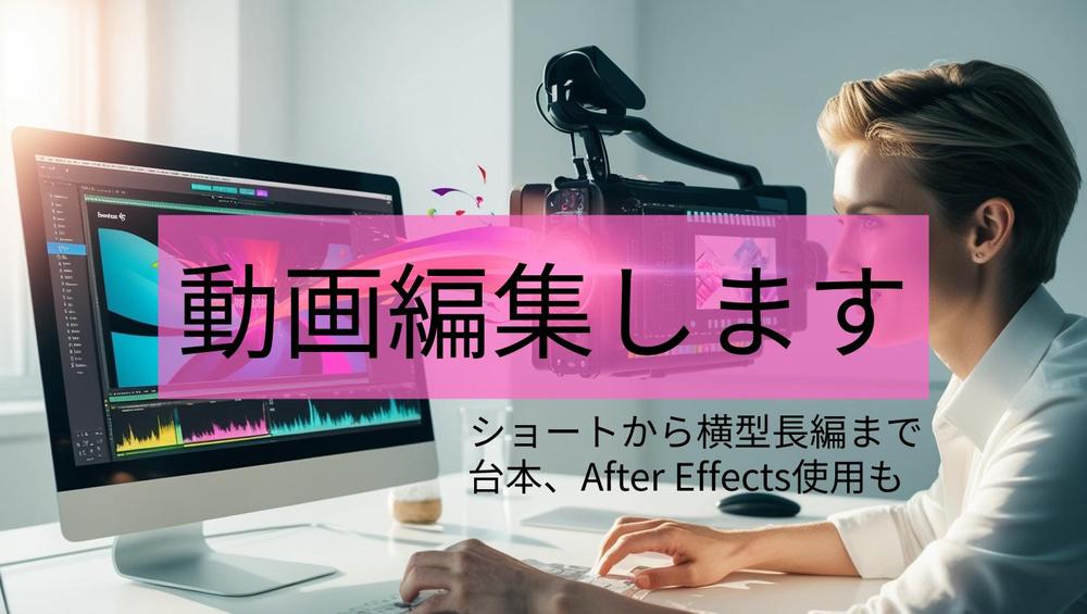 Premiere Pro、After Effectsを使って動画編集します