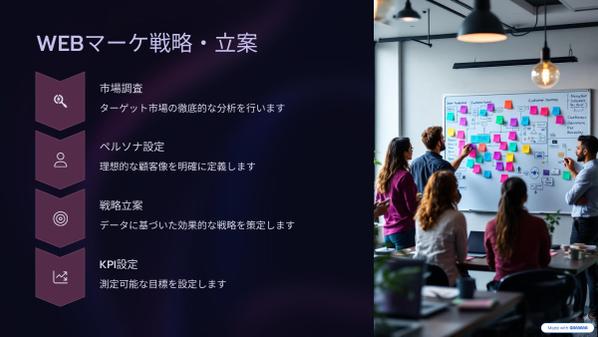 【BtoC】WEBマーケ戦略・立案から自動販売システムの構築までを作ります