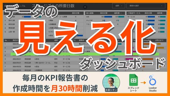 データの見える化ダッシュボードをスプレッドシートとLookerStudioで作ります