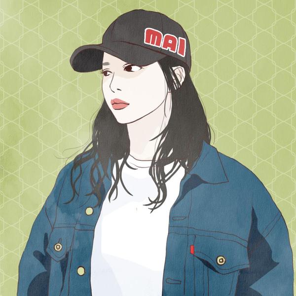 可愛くて優しい色合いの、ポップな今風アイコンお作りします