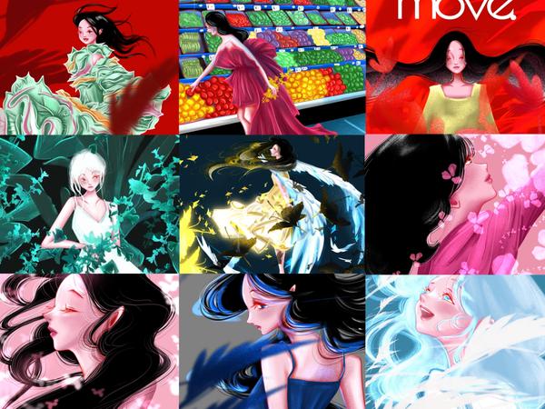 【アート寄りのイラスト】商品や広告向けの魅力的な絵を描きます
