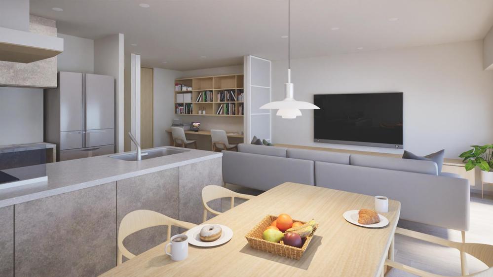 【納得するまで検討したい方へ】マンションリノベ　変更込みの検討用パース作成します