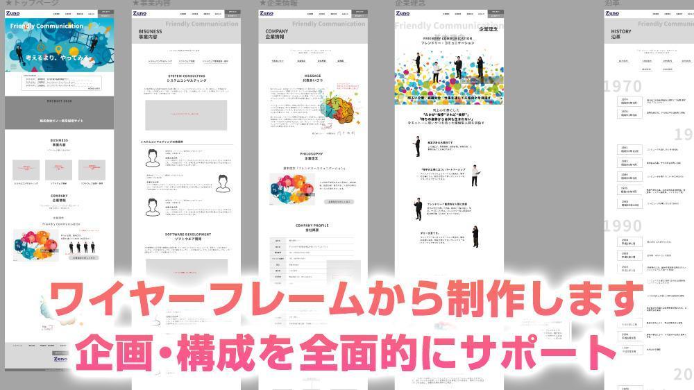 新卒・中途採用で応募が集まりやすくなるような魅力的な採用サイトを制作します
