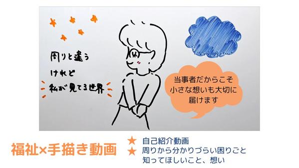 福祉に関わる内容を想いを伝える手描き動画アニメーションで制作します