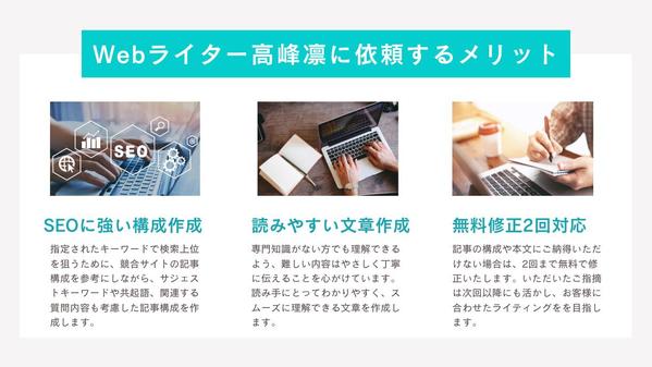 Webサイトの記事を作成します｜アクセス数アップをサポートし

ます