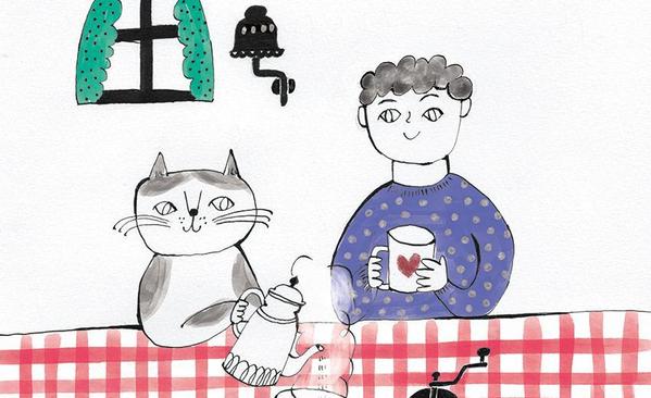 手書きのタッチでストーリーのある世界観のイラストを制作します