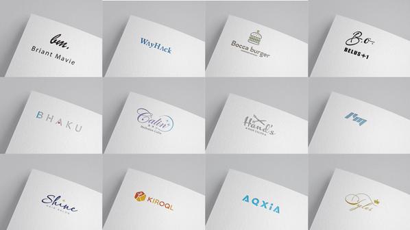 【企業やお店の“顔”になるロゴを】文字ロゴ・頭文字ロゴでシンプルに際立たせます