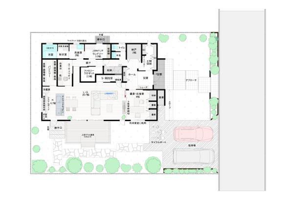 快適空間と収納に困らない間取りとCGパースをライフスタイルに合わせ、デザイン致します