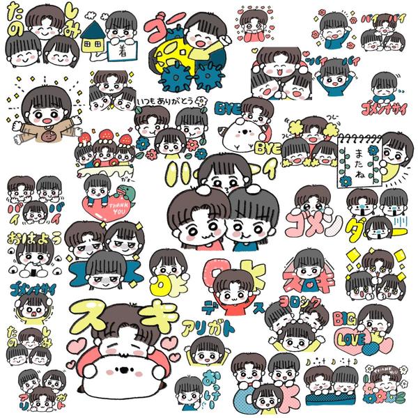 キャラクター風のゆるかわ似顔絵LINEスタンプお作りします