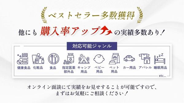 ベストセラー多数獲得実績のあるプロがAmazon商品画像を制作します