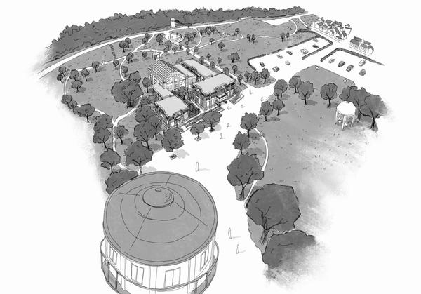 雰囲気のある建築パース、鳥瞰図、俯瞰イラスト制作します