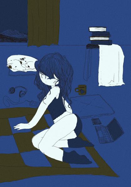 独特な世界にいる女の子のイラストレーションを制作できます