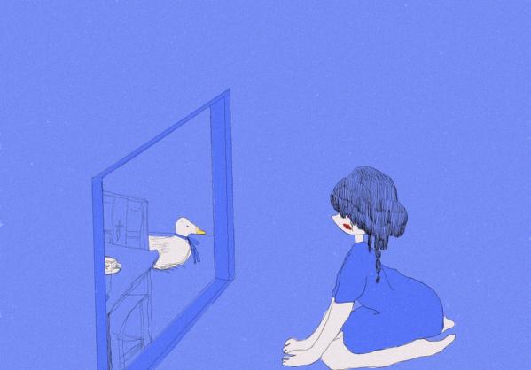 独特な世界にいる女の子のイラストレーションを制作できます