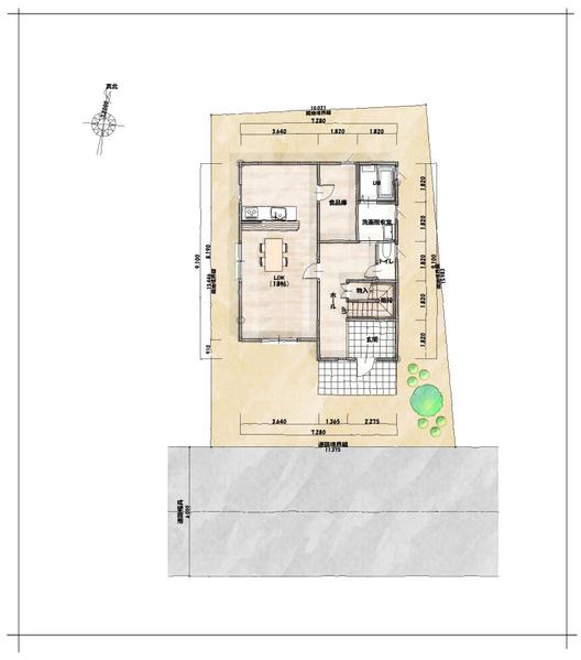 建築図面、パースの作成、手書き風の図面・パースを承ります