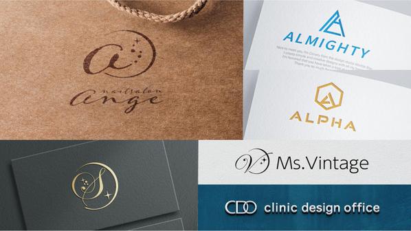 【企業やお店の“顔”になるロゴを】文字ロゴ・頭文字ロゴでシンプルに際立たせます