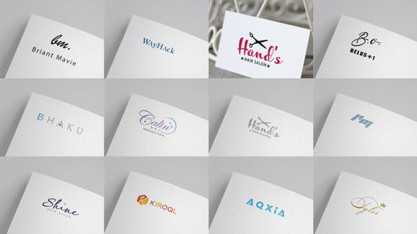 【企業やお店の“顔”になるロゴを】文字ロゴ・頭文字ロゴでシンプルに際立たせます