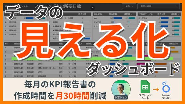 データの可視化ダッシュボードをスプレッドシートとLookerStudioで作ります
