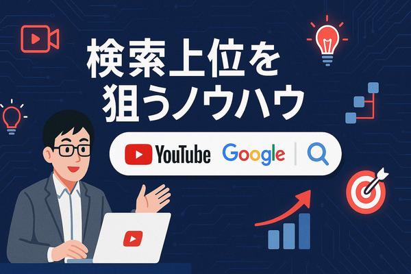 YouTube・Googleで上位表示を狙う“戦略ノウハウ”を提供します