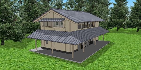 SketchUpによる建築CGパース作成、VR空間、その他図面作成を行えます