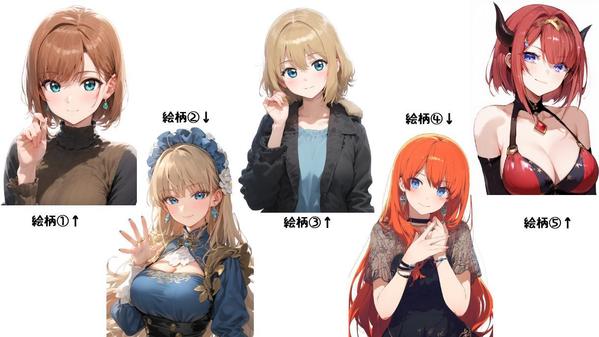 [AI生成]AIイラスト感の薄い人物・キャラクターイラストを手頃な価格で提供します
