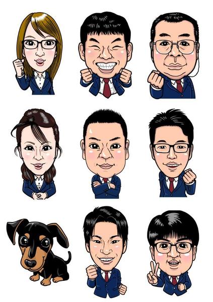 ソフトデフォルメ似顔絵作成します！ご希望にもお答えします