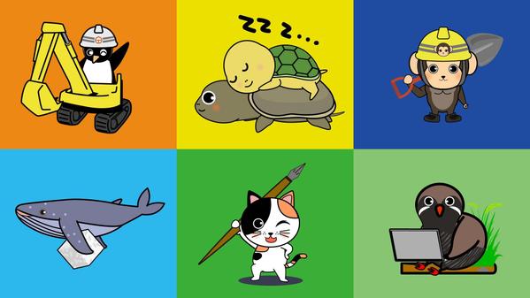 くっきりかわいい動物の企業・マスコットキャラクター作ります