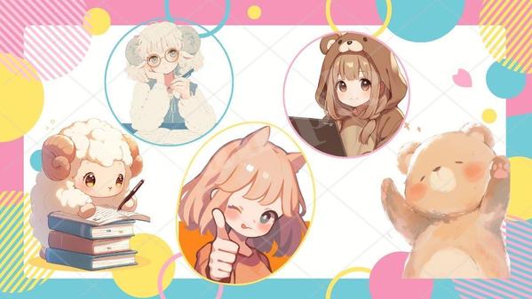SNSなどに使えるアイコンイラスト！その他イラストにも対応いたします