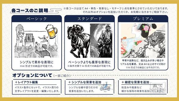 伝統的な墨絵から現代風のポップアートまで！和風・水墨画風イラストを制作いたします