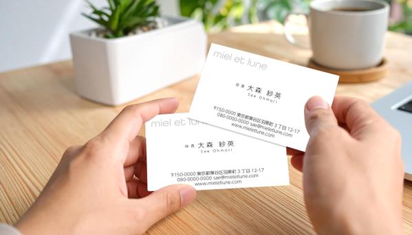 名刺・ショップカード・診察券など素敵なカード制作いたします