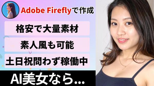 【商用利用可！】オーダーメイドでAI美女画像の生成代行をします