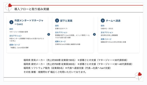 企業向け1on1導入相談を承ります。1on1を導入したい、改善したい方 歓迎します