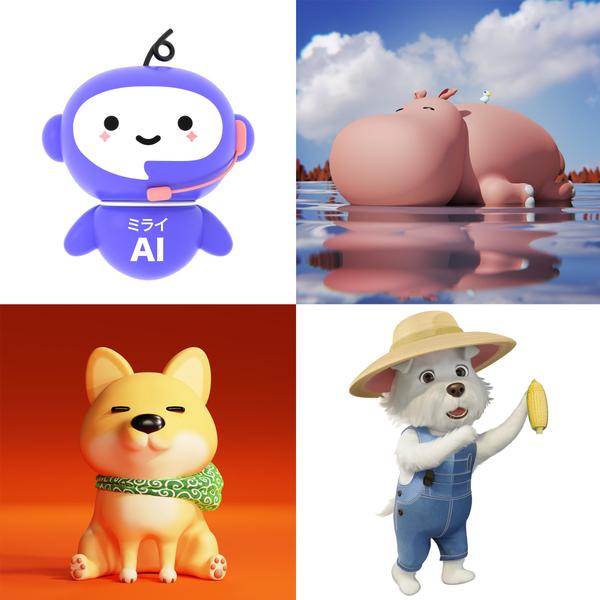 3Dキャラクターのデザイン/キャラデザイナーがご希望に沿えるようご対応します