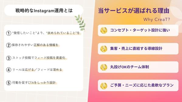 プロのWebマーケターがあなたのInstagram運用を代行し、集客に導きます