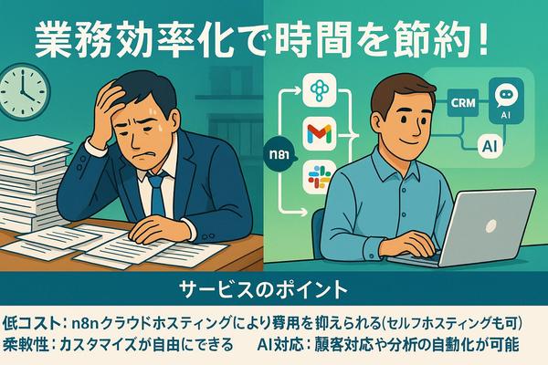 n8n&DifyでAI業務効率化システムを開発＆運用します