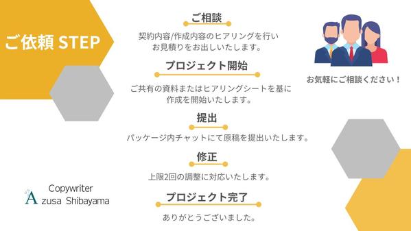 【5月も受付中】コンセプト文(キャッチコピー＋ボディコピー)を作成いたします