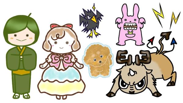 広告、ポスター、パッケージなど、用途に合わせたオリジナルキャラクターを制作します