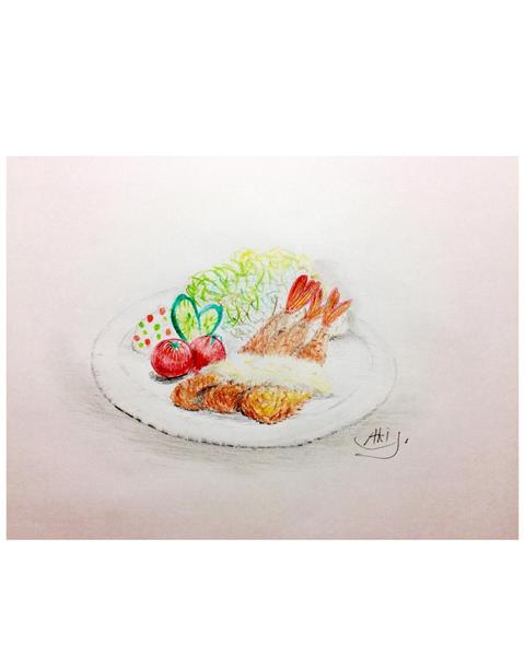 色々な道具を使って絵本の様なメニューブックをデザインします