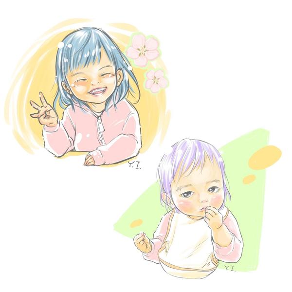 似顔絵、アイコンイラスト作成