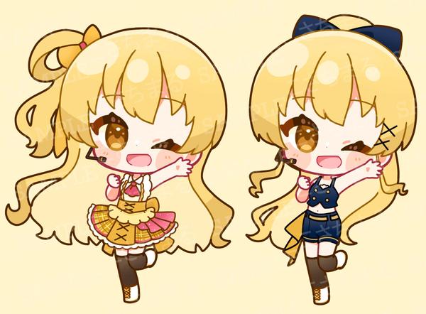 グッズ・アイコン・配信などへ使いやすいポップでかわいいミニキャラを制作します