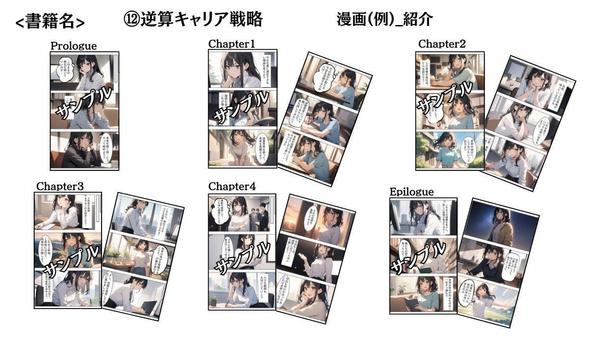 あなたの本に漫画の力を！漫画(15ページ)付きリライト不要の電子書籍原稿を販売します