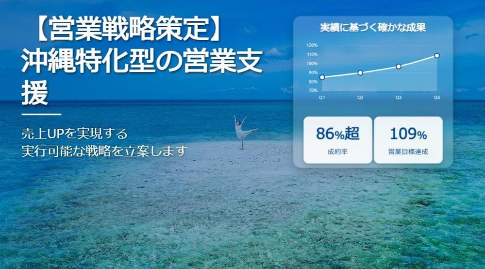 【営業戦略策定】沖縄特化型の営業支援｜売上UPを実現する実行可能な戦略を立案します